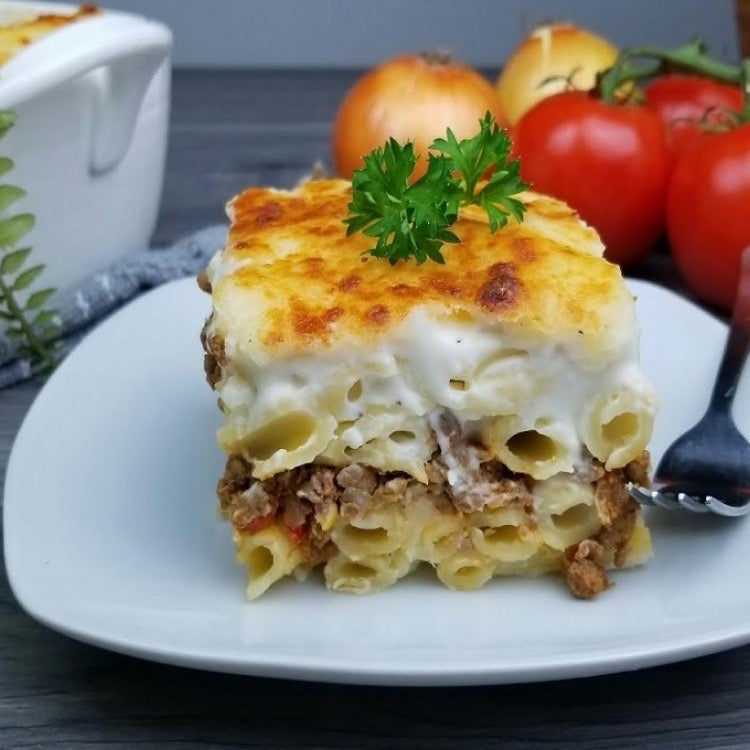 PASTA BACHAMEL with MINCED MEAT - مكرونة بشاميل فرن باللحمة المفرمة