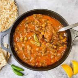 OKKRA with MEAT PIECES - بامية بقطع اللحم