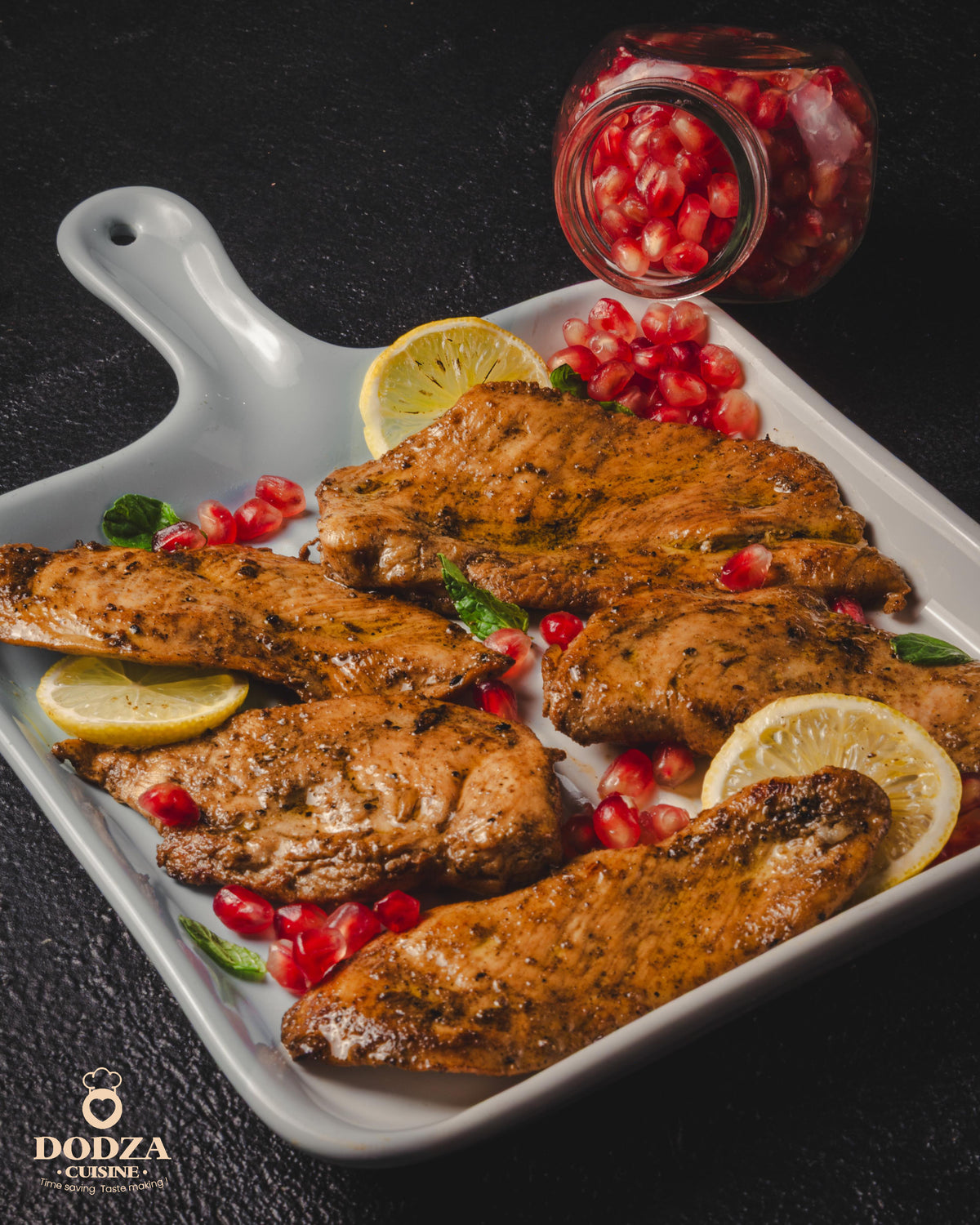 GRILLED CHICKEN BREAST (Pomegranate Molasses)- صدور دجاج للشوي دبس رمان