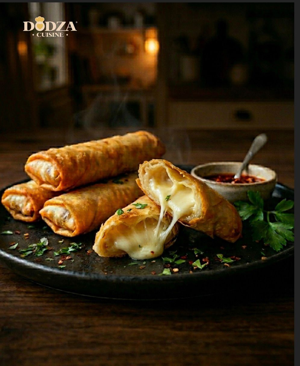 SPRING ROLLS with MOZARELLA & THYME (10 pcs) - سبرنج رولز موزاريلا بالزعتر